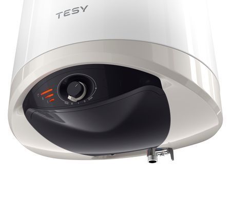 Tesy Водонагрівач електр. Modeco Ceramic S круглий із теплообмінником GCV6S 804724D C21 TS2RCP, 80л, 2,4кВт, сухий тен, мех. кер-ння, B, білий
