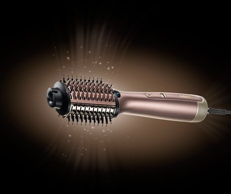 BaByliss Фен-щетка Air Power Volume, 1000Вт, режимов-2, дифузор, иониз-я, хол. обдув, розовый AS95E фото
