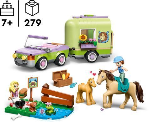 LEGO Конструктор LEGO Friends Причіп для коня й лошати 42695 фото