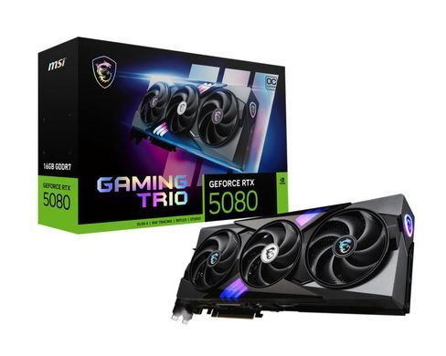 MSI Видеокарта GeForce RTX 5080 16GB GDDR7 GAMING TRIO OC 912-V531-005 фото