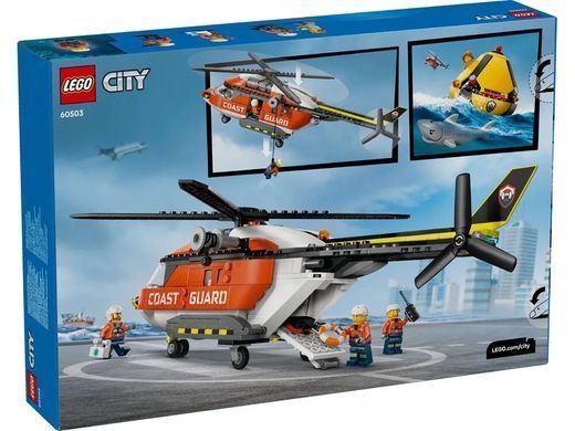 LEGO Конструктор LEGO City Рятувальний катер і гелікоптер берегової охорони 60504 фото