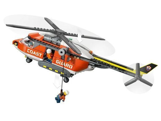 LEGO Конструктор LEGO City Рятувальний катер і гелікоптер берегової охорони 60504 фото