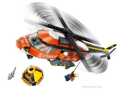 LEGO Конструктор LEGO City Рятувальний катер і гелікоптер берегової охорони 60504 фото