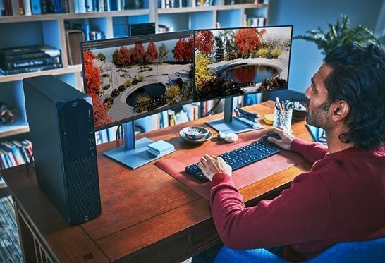 HP Рабочая станция Z2-G9 SFF, Intel i7-14700, 32GB, F1TB, NVD A1000-8, кл+м, Win11P 8T1Y8EA фото