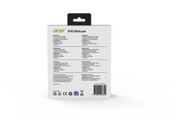 Acer Вебкамера Acer FHD Webcam, чорний HP.EXPBG.019 фото