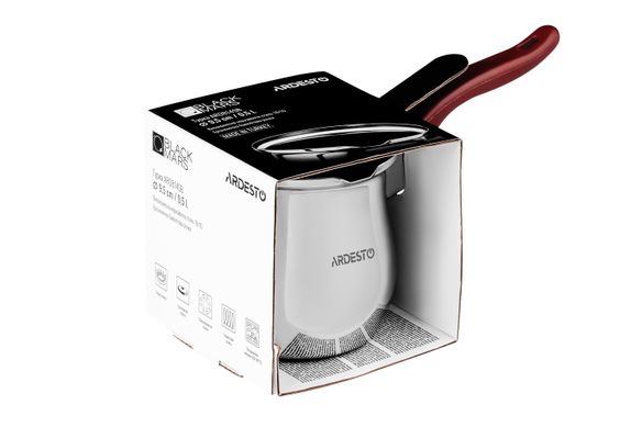 Турка Ardesto BLACK MARS, 0.5 л, нержавіюча сталь, бакелітова ручка AR0814SB фото