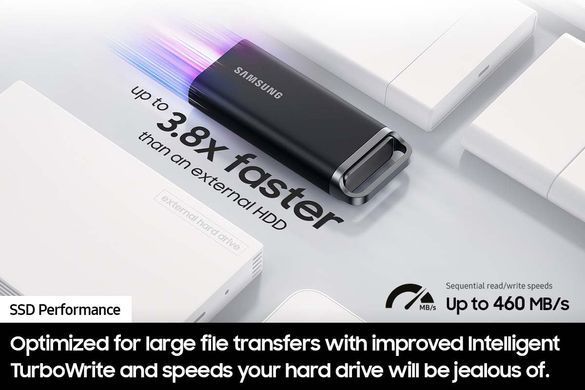 Samsung Портативный SSD 4TB USB 3.2 Gen 1 Type-C T5EVO Shield MU-PH4T0S/EU фото