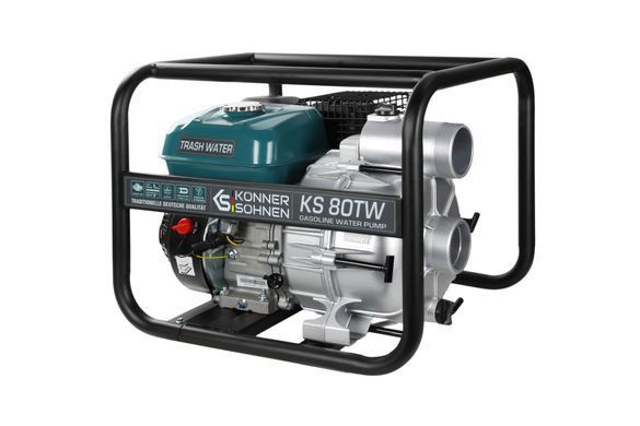 K&ouml;nner & S&ouml;hnen Мотопомпа KS 80TW для грязной воды, 7.0л.с, 1100л/мин, 35кг KS80TW фото