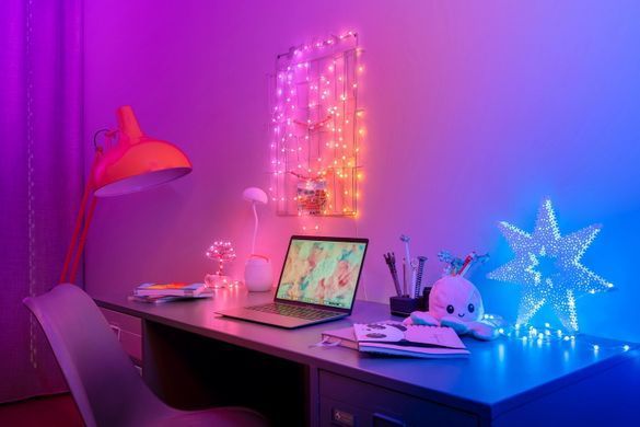 Twinkly Гірлянда Smart LED Twinkly Candies Pearl RGB 100 IP20 6м USB-C кабель зелений без БЖ TWKP100RGB-G фото