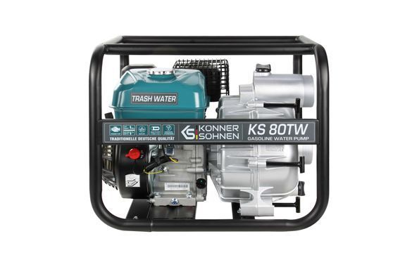 K&ouml;nner & S&ouml;hnen Мотопомпа KS 80TW для грязной воды, 7.0л.с, 1100л/мин, 35кг KS80TW фото