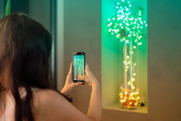 Twinkly Гірлянда Smart LED Twinkly Candies Pearl RGB 100 IP20 6м USB-C кабель зелений без БЖ TWKP100RGB-G фото