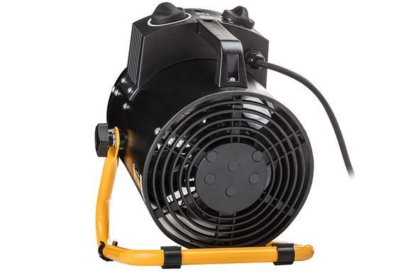Neo Tools Тепловая пушка электрическая, 2кВт, 50м кв, 330м куб/ч, нагрев. элемент - нерж. сталь, IPX4, чёрный 90-067 фото