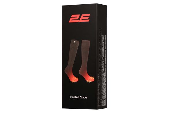 Шкарпетки з підігрівом 2E Race Plus Black високі, розмір M 2E-HSRCPM-BK фото