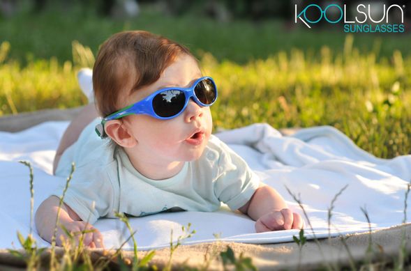 Дитячі сонцезахисні окуляри Koolsun синьо-зелені серії Flex (Розмір: 0+) KS-FLRS000 фото