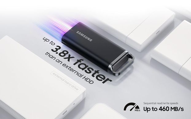 Samsung Портативный SSD 4TB USB 3.2 Gen 1 Type-C T5EVO Shield MU-PH4T0S/EU фото