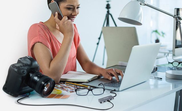 D-Link USB-Концентратор DUB-2335 3xUSB3.0, 1xUSB-C/PD, 1xHDMI 1.4b, 1xGE, USB-C DUB-2335 фото