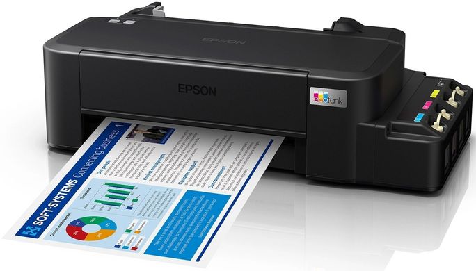 Принтер ink color A4 Epson EcoTank L121 9_4 ppm USB 4 inks C11CD76414 фото