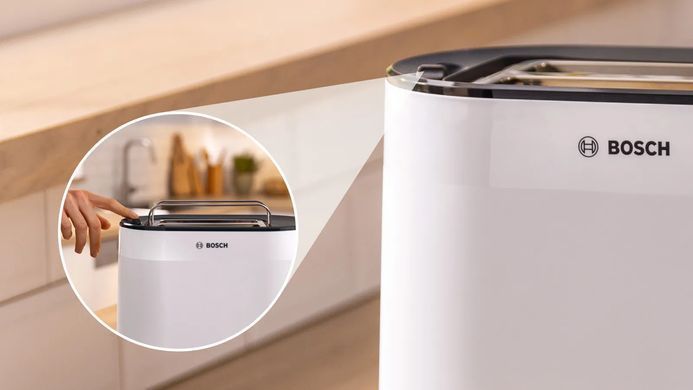 Bosch Тостер Bosch 950Вт, пластик, білий