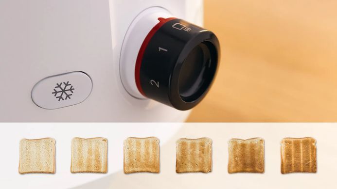 Bosch Тостер Bosch 950Вт, пластик, білий