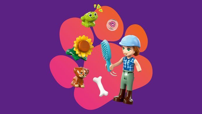 LEGO Конструктор LEGO Friends Причіп для коня й лошати 42695 фото