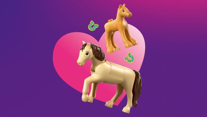 LEGO Конструктор LEGO Friends Причіп для коня й лошати 42695 фото