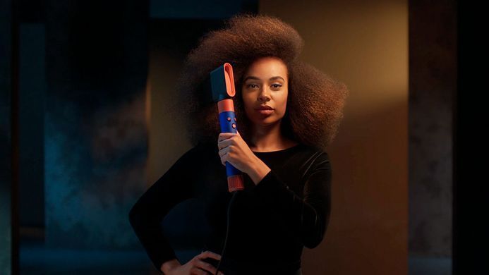 Dyson Styler Dyson Airwrap I.D. HS08 Curly+Coily Complete Long Vinca Blue/Topaz, 1300V, temp. modes-3, nozzles-6, ceramics, Blue/Topaz 533759-01 фото