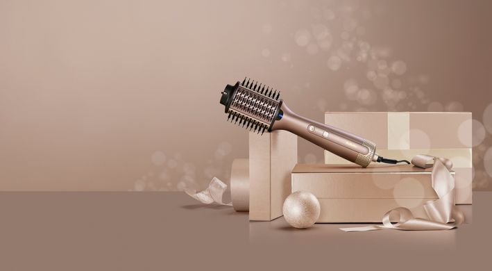 BaByliss Фен-щетка Air Power Volume, 1000Вт, режимов-2, дифузор, иониз-я, хол. обдув, розовый AS95E фото