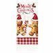 ARDESTO Kitchen towel set Christmas Gingerbread 38х63cm, 2pcs, 100% cotton, red
