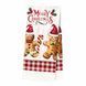 ARDESTO Kitchen towel set Christmas Gingerbread 38х63cm, 2pcs, 100% cotton, red