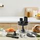 Tefal Блендер заглибний Quickchef+, 1000Вт, 4в1, чаша-800мл, чопер-500мл, кухонний комбайн 5в1, турборежим, сіро-чорний 10 - магазин Coolbaba Toys