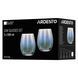 ARDESTO Low glasses set Black Mars 590ml, 2pcs, glass, transparent 5 - магазин Coolbaba Toys