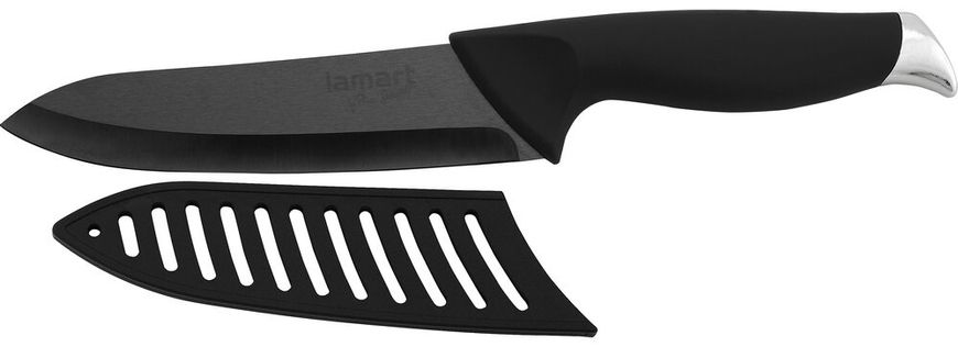 Нож из черной керамики Lamart LT2013, 25см, лезвие 12,5 см LT2013 фото