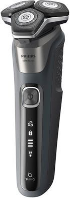Philips Бритва електр. роторна Series 5000, 9Вт, бритв.головок-3, Li-Ion, сух.+волог., тример, сірий S5887/10 фото