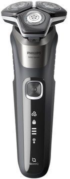 Philips Бритва електр. роторна Series 5000, 9Вт, бритв.головок-3, Li-Ion, сух.+волог., тример, сірий S5887/10 фото