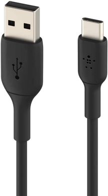 Кабель заряджання/синхронізації Belkin USB-A > USB-С, PVC, 1м, чорний CAB001BT1MBK фото