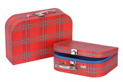 Набір ігрових валіз (2 шт.) goki Червоні в смужку 60103G - купити в інтернет-магазині Coolbaba Toys