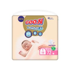 Підгузки GOO.N Premium Soft для новонароджених до 5 кг (1(NB), на липучках, унісекс, 72 шт) - купити в інтернет-магазині Coolbaba Toys