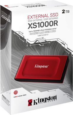 Kingston Портативний SSD Kingston 2TB USB 3.2 Gen 2 Type-C XS1000 SXS1000R/2000GA фото