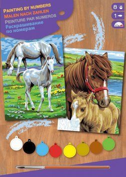 Набор для творчества Sequin Art PAINTING BY NUMBERS JUNIOR-PAIRS Кони SA0215 фото