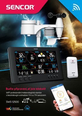 Sencor Эл. погодная станция SWS 12500 WiFi SWS12500WIFI фото