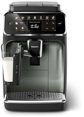 Кофемашина Philips Series 4300, 1.8л, зерно+мол., автомат.капуч, аторец.-8, черный EP4349/70 фото
