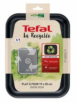 Tefal Форма для запікання La Recyclee, прямокутна, 19x25см, алюміній, чорний J5700553 фото