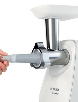 Bosch М'ясорубка MFW2514W - 1500Вт/1,7 кг-хв./шинковка/білий MFW2514W фото