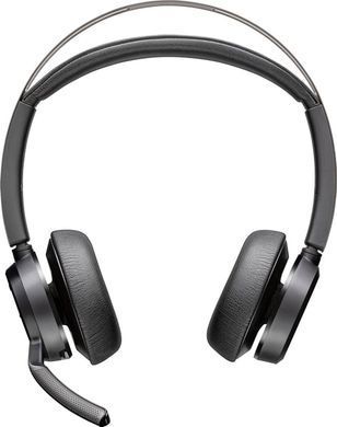 Poly Компьютерная гарнитура стерео On-ear Voyager Focus 2-M, USB-A, Bluetooth, всенаправленный, ANC, Acoustic fence, сертификаты Microsoft Teams, Zoom, Google Meet, черный 77Y85AA фото