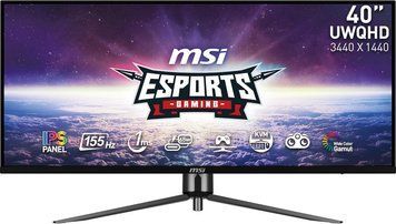 MSI Монітор MSI 40" MAG401QR 2xHDMI, DP, USB-C, 2xUSB, Audio, IPS, 3440x1440, 21:9, 155Hz, 1ms, sRGB 118%, AdaptiveSync, HDR400 9S6-3EA54H-015 фото