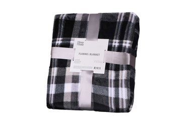 ARDESTO Плед Flannel, 200х220см, клітинка сіра, 100% поліестер