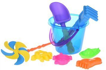 Same Toy Набір для гри з піском із Повітряною вертушкою (синє відерце) (8 шт.) HY-1207WUt-2 фото