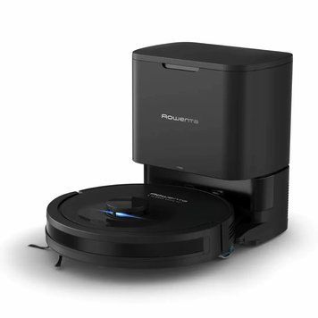 Rowenta Робот-пилосос Rowenta миючий X-Plorer Serie 85+, 6000ПаВт, h=9.7см, 0.26л, конт пил -0.29л, автон. робота до 270хв, самоочистка, чорний RR87D5WH фото