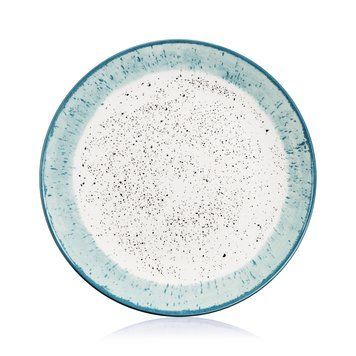 ARDESTO Тарілка обідня Siena, 27см, порцеляна, біло-блакитний AR2927SWB фото