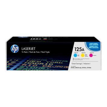 Комплект картриджів HP 125A CLJ CP1215/CP1515 (CB541A, CB542A, CB543A) CYM (3*1400 стор) Потрійна упаковка CF373AM фото